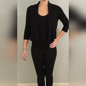 Calvin Klein Cropped Sweater in Black.  Size M